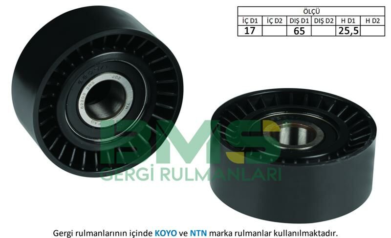 ALTERNATÖR GERGİ RULMANI DOBLO-FIORINO-LINEA-NEMO-BIPPER-COMBO 1.3 DMultijet 10-BMS 273-51837960-55275618