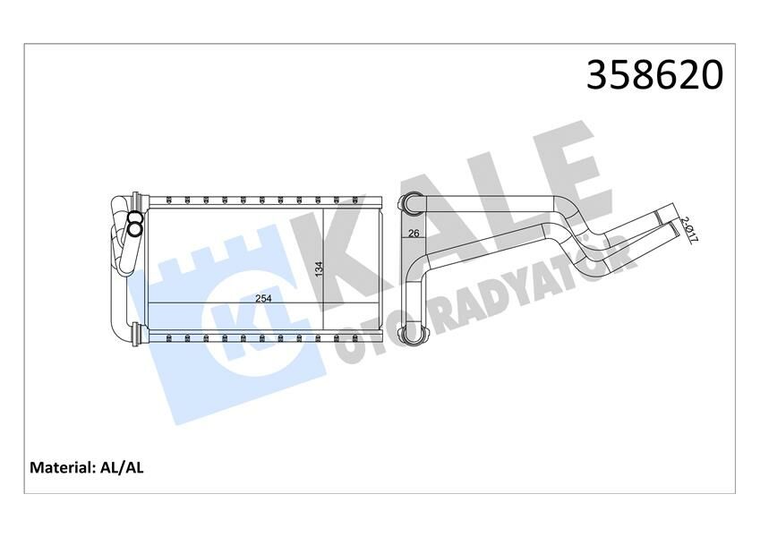 KALORİFER HONDA CIVIC VIII-CR-V III HEATER CORE-KALE-79110SNAA01