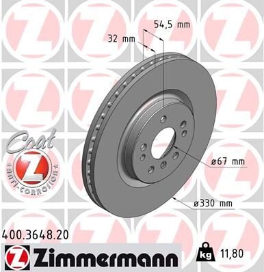 FREN DISKI ON 4-matic MERCEDES W166 C292 W251-ZIMMERMANN-A1644211312