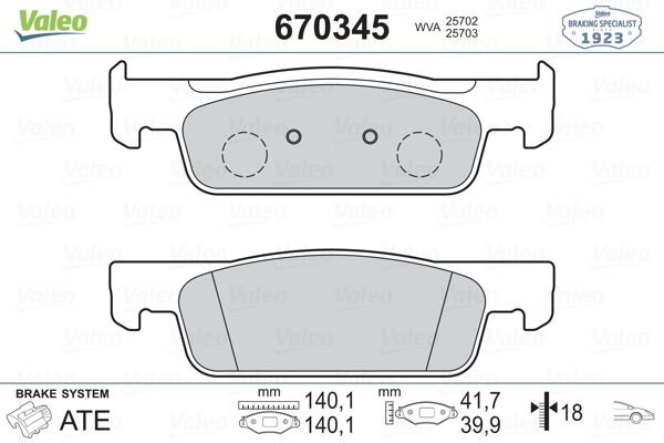 ÖN BALATA CLIO IV 0.9 TCE-1.2-1.5DCI 12 DACIA DUSTER-LOGAN II- SANDERO II 1.2-1.5DCI 12-VALEO 670345-410602581R-410605612R-410605951R