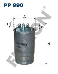YAKIT FİLTRESİ CORSA D 1.3 CDTI 06--FILTRON PP990-13230386-93190796-813059
