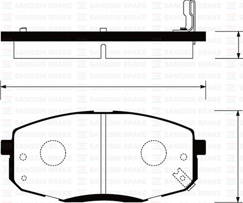 ÖN BALATA HYUNDAI İ30 1.4-1.6-2.0-1.6 CRDI-2.0 CRDI 07 KIA CEED 06 GDB3342-GDB3450-SANGSIN SP1240-581011HA10-581011HA20-WVA23966