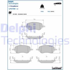 ÖN FREN BALATASI FIAT EGEA YM. 2020-DELPHI LP3709-77368941