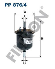 YAKIT FİLTRESİ HYUNDAI ACCENT II LC 1.3 86HP 01/00-03/03-FILTRON PP876.4-3191125000