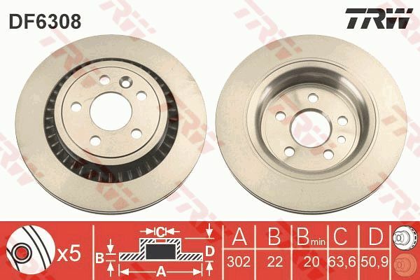 ARKA FREN AYNASI ADET VOLVO XC60 D3 D4 D5 2.4D 2.0T 3.2 T5 T6 2008 2013 2017 CAP 302X5 BJN-TRW DF6308-31277357-31471033