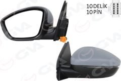 DIŞ DİKİZ AYNA SOL ELEKTRİKLİ ISITMALI ASTARLI KONVEKS 10 PIN ALT AYDINLATMALI PSA 308 13-17 10H10P VM-6209NEBPL-GVA 1043353-1611508680