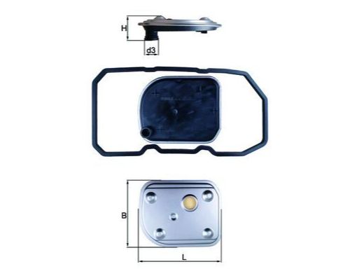 OTOMATIK SANZIMAN YAGI FILTRE SETI MERCEDES W169 W245-MAHLE HX158D-A1693771395-A1693710480