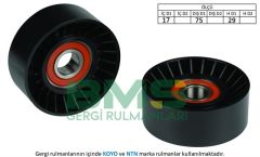 ALTERNATÖR GERGİ RULMANI CRAFTER 2.5 TDI 06 BJK-BJM KANALSIZ 75mm-BMS 292-076145276