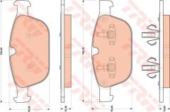 ÖN BALATA VOLVO XC60 D3 2008-2017 D4 12-17 D5 08-15 T5 2010-1207 T6 2008-2017 156-TRW GDB1821-31277334-30793943-31277271