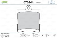 FREN BALATASI ARKA MERCEDES W203 CL203 C209 W210 R171-VALEO 670444-A0054201920