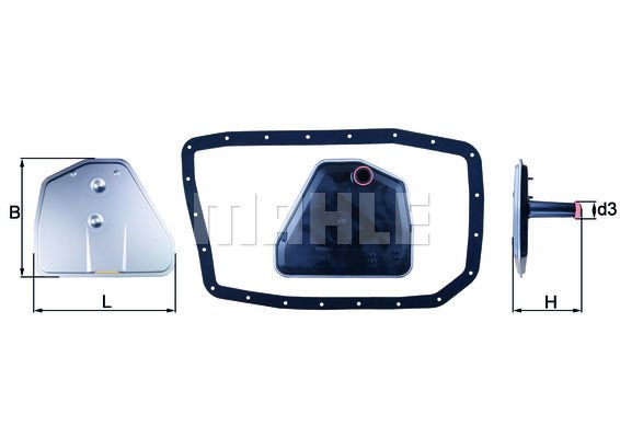 SANZIMAN FILTRESI BMW E53 E65 6HP26 6HP32 CONTALI-MAHLE HX162D-24117543550S1