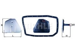 SANZIMAN FILTRESI BMW E53 E65 6HP26 6HP32 CONTALI-MAHLE HX162D-24117543550S1
