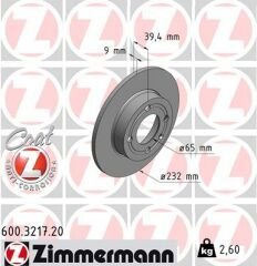 ARKA FREN AYNASI CORDOBA 96/10.02 IBIZA III 96/2.02 AROSA 00/6.04 POLO 96/01 232x8.8x4DL 986478492-986479C67-DF4062-ZIMMERMANN 600.3217.20-6N0615601A-6N0615601B