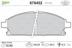 ÖN BALATA NISSAN PATHFINDER 2.7TD 3.3 V6 4WD 97-04 -XTRAIL 2.0-2.2-2.5 4x4 01 GDB3167-VALEO 670452-410601W385-410601W486-WVA23420