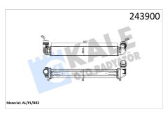 TURBO RADYATÖRÜ INTERCOOLER FLUENCE 10 1.5DCI 657x89x85 2 SIRA ALB SİSTEM-KALE-144960024R-144966078R