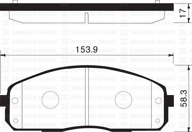 ÖN BALATA H100 KAMYONET 04 KIA PIREGIO 00-SANGSIN SP1174-581014FA00