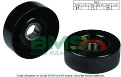ALTERNATÖR GERGİ RULMANI ESCORT-FIESTA-FOCUS 1.6 16V 70x25mm-BMS 079-YS4E19A216AA