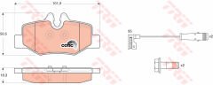 FREN BALATASI ARKA MERCEDES VITO W639 03-TRW GDB1601-A0064204420