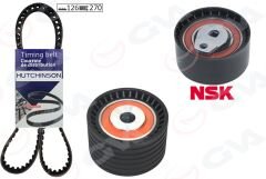 EKSANTRİK GERGİ KİTİ 126x270 LAGUNA 2.0 16V F4R760 02-03 MEGANE 4/04 K025550XS-GVA 59T1822-130C11321R-130C13130R-7701477022