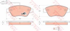 ÖN BALATA FİŞLİ LINEA-PUNTO-ALBEA 1.3 02 IDEA 1.3 JTD-1.4-1.2 16V 04-TRW GDB1590-77362548-77363992