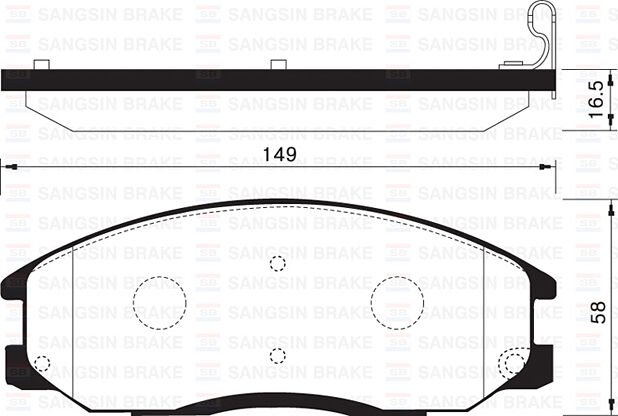 ÖN BALATA STAREX 04 SANTAFE 00-06 GDB3412-GDB3257-GDB3244-SANGSIN SP1157-581013AA30-WVA23569-WVA23571