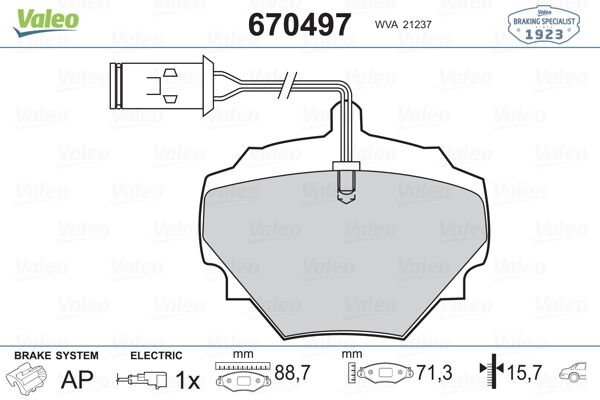 FREN BALATASI ARKA DEFENDER L316 DISCOVERY I LJ RANGE ROVER I-VALEO 670497-SFP500200-SFP500190-LR032954
