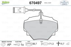 FREN BALATASI ARKA DEFENDER L316 DISCOVERY I LJ RANGE ROVER I-VALEO 670497-SFP500200-SFP500190-LR032954