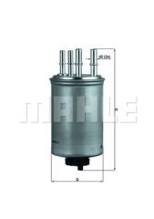 YAKIT FILTRESI LAND ROVER RANGE ROVER IV RANGE ROVER SPORT 13-MAHLE KL506-LR007311 WJN500025 LR010075
