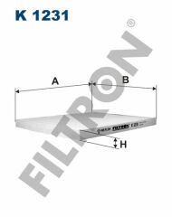 KABİN FİLTRESİ KIA MOTORS CERATO I LD 1.6 CRDİ 115HP 06/05--FILTRON K1231-P87902F000