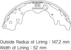 SA130 ARKA PABUÇ BALATA STAREX H1 2.5 TCI-2.5 CRDI-H1 2.5 TD-2.5 CRDI 01 x-SANGSIN SA141-583054AA30-583054HA00-583054AA20