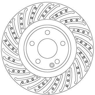 FREN DISKI ON MERCEDES W176 W246 C117 X117 X156-TRW DF6633S-A2464212712
