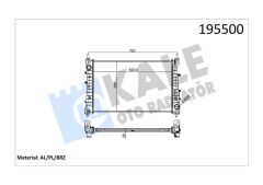 RADYATÖR LINEA 1.3 JTD AC KLİMASIZ MEK 621x395x26 1 SIRA ALB SİSTEM-KALE-51785217-51852517