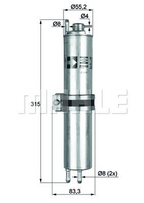 YAKIT FILTRESI BMW N62 M54 E65 03 08-MAHLE KLH12-16126750475 13327503413