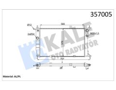 SU RADYATÖRÜ OPEL ASTRA F 1.4I 1.6I 1.8I 2.0I 91 MT AC MEKANİK 590x378x34-KALE-1300116-1300147-52455009