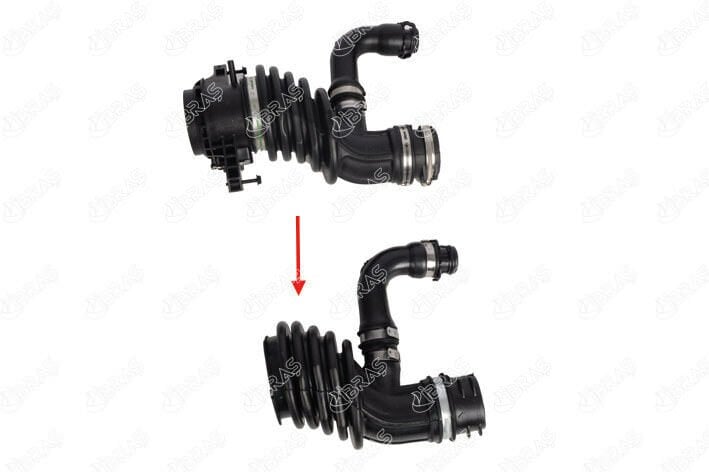 HAVA FILTRE HORTUMU KIT KORUKU FOCUS II FACUS C MAX 1.6TDCI 90PS 03 07 VOLVO S40 1.6TDI 90PS-IBRAS 19905-7M519A673EJ-31293729-30792123