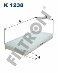KABİN FİLTRESİ PEUGEOT EXPERT II 1.6 HDİ 90 90HP 01/07--FILTRON K1238-6479.A6