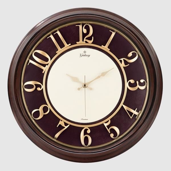 1963-EK DUVAR SAATİ KAHVERENGİ AHŞAP GÖRÜNÜM İÇİ BORDO ÇERÇEVE 46CM KABARTMA RAKAMLI SELEFON KORUMALI AMERİKAN BRİSTOL KADRAN METAL AKREP/YELKOVAN/SANİYE AKAR SANİYELİ MEKANİZMA MİNERAL CAM-SAAT 1963-K-SAAT 1963-K