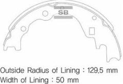 ARKA PABUÇ BALATA KIA BESTA 2.2 96- 2.5D 03- 2.7D 99 2.5CRDİ 10- 260x50 GS8523-SANGSIN SA044-0K72A2638Z-K0BL12638Z-0K7562638Z
