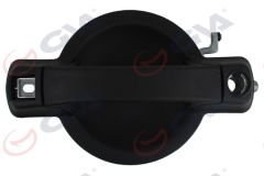 DIŞ KAPI KOLU ÖN SOL ANAHTAR DELİKLİ SİYAH DESENLİ DOBLO 00-09-GVA 8629213-735309960