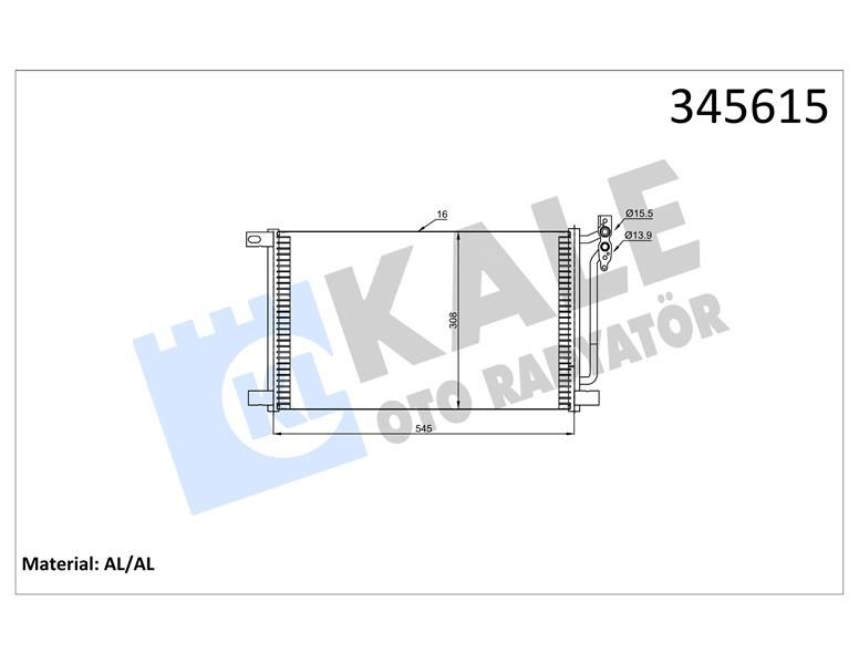 KLIMA RADYATORU BMW M47 N M57 N E46 E83-KALE 345615-64538377648