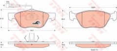 ÖN BALATA FİŞLİ MAREA 2.0 BRAVO 2.0 MULTIPLA ALFA 145 146 156 1.6 1.8 2.0 JTD GTV SPIDER-TRW GDB1212-9947156-71748388-77362222