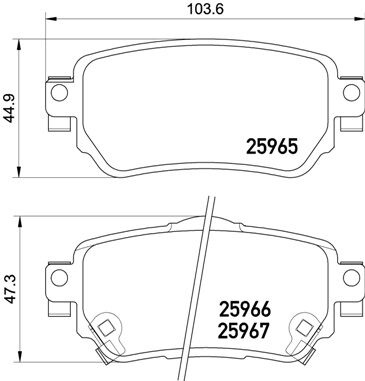 ARKA BALATA RENAULT KADJAR 15 NISSAN QASHQAI-XTRAIL 14 D40604EA0A-D40604EA0A-440603981-SANGSIN SP4140-440605889R-440606633R-D40604CA0A