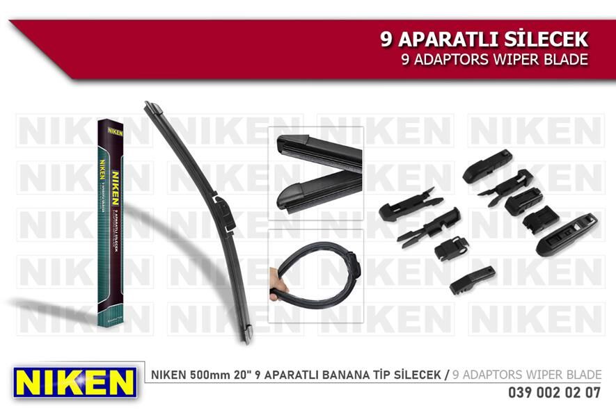 SİLECEK 500mm 9 APARATLI MUZ BANANA TİP-NIKEN 0390020207