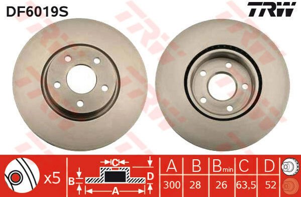 ARKA FREN AYNASI RENAULT KANGOO 08 MERCEDES CITAN 13 21 274x11x5DL-TRW DF6043BS-432025057R-432023939R-A4154200302