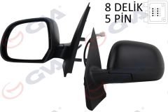 DIŞ DİKİZ AYNASI SOL DOKKER-LODGY 12 ELEKTRİKLİ ISITMALI KONVEKS 5 FİŞ VM-6803EHL-GVA 1019200-963025005R