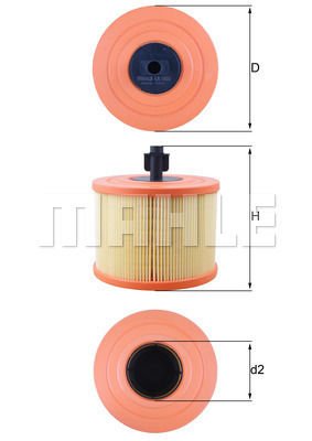 HAVA FILTRESI BMW E87 E90 E93 E92-MAHLE LX1035-13717536006