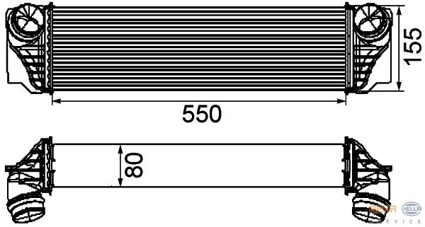 TURBO RADYATÖRÜ BMW F07 530D XDRİVE 09 F10 525D 530D 10 F11 520D 525D 530D 10 F01 730D 08-MAHLE-17117805629