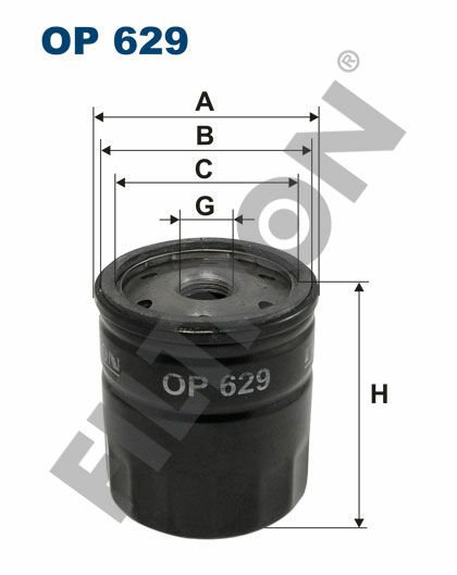 YAĞ FİLTRESİ FORD ORION 1.4 71HP 07/90-07/93-FILTRON OP629-047198561F