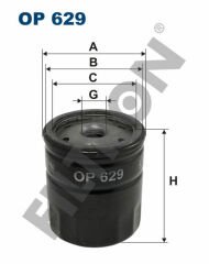 YAĞ FİLTRESİ FORD ORION 1.4 71HP 07/90-07/93-FILTRON OP629-047198561F