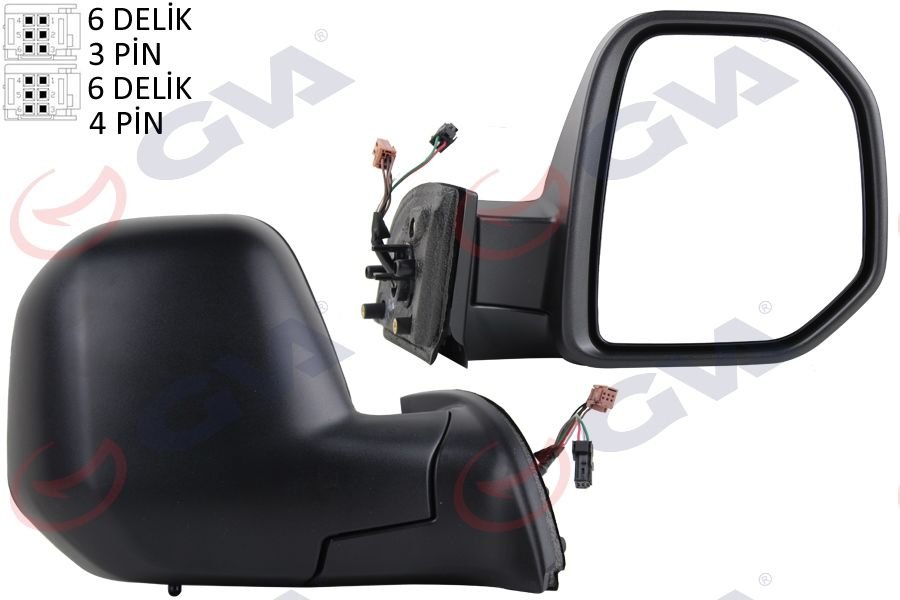 DIŞ DİKİZ AYNASI SAĞ BERLINGO-PARTNER 08 ELEKTRİKLİ ISITMALI SENSÖRLÜ KONVEKS VM-6118EHSR-GVA 1045162-8153.TQ-8153.TT